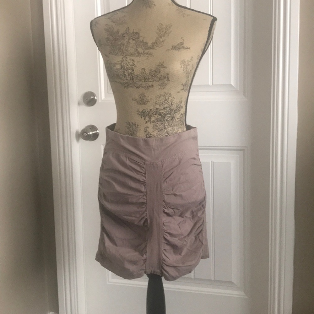 XCVI Ruched Taupe Skirt Size S